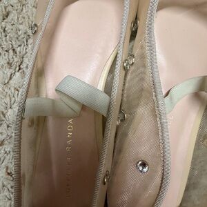 Loeffler Randall Women's Pink and Cream Flats